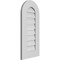 Ekena Millwork Round Top Surface Mount PVC Gable Vent: Functional, w/ 3-1/2"W x 1"P Standard Frame, 14"W x 30"H GVPRT14X3001SF - alternate 5
